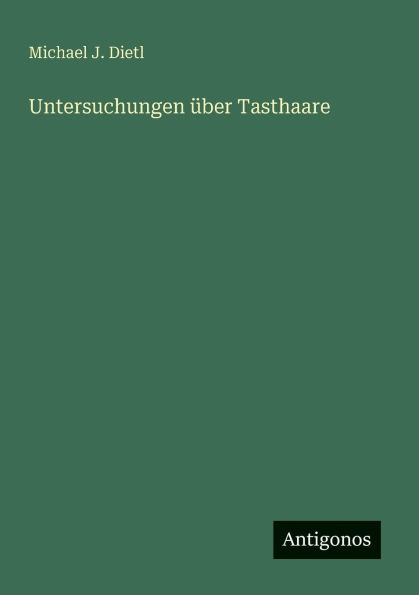 Untersuchungen ï¿½ber Tasthaare