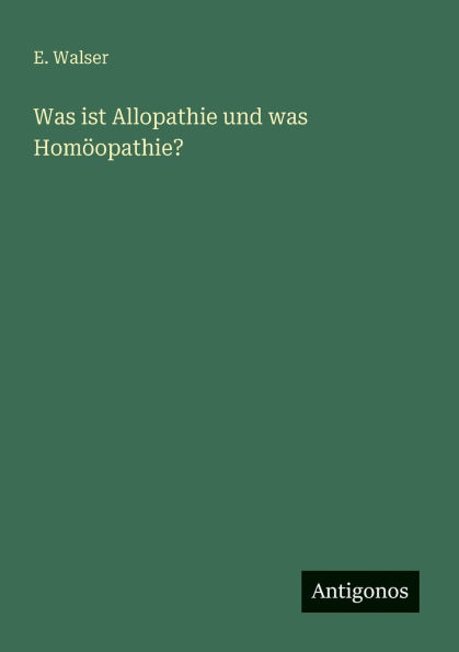 Was ist Allopathie und was HomÃ¯Â¿Â½opathie?