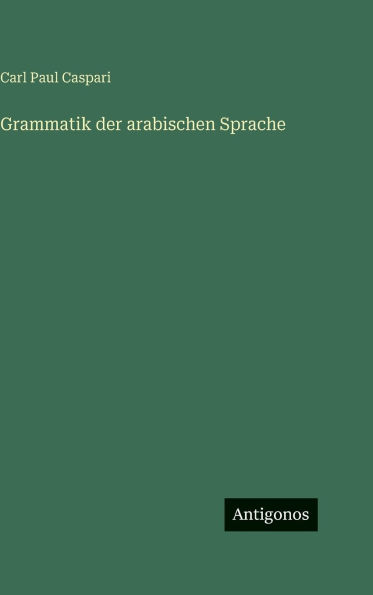 Grammatik der arabischen Sprache