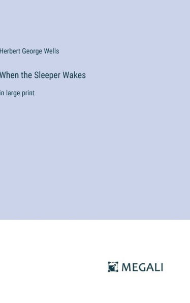 When the Sleeper Wakes: in large print