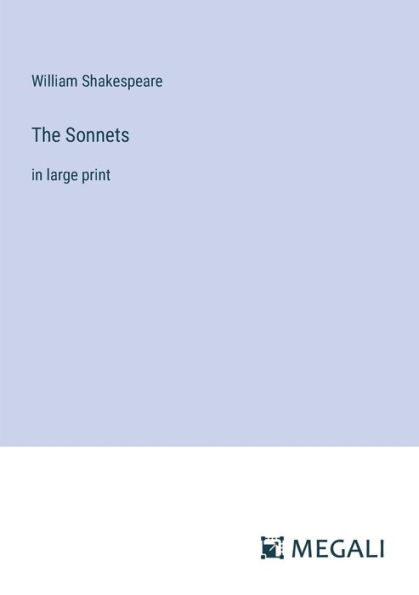 The Sonnets: large print