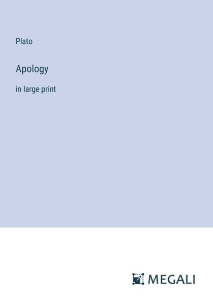Apology: large print