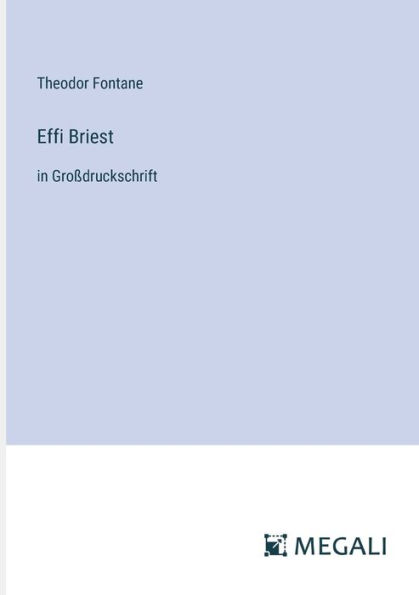 Effi Briest: Groï¿½druckschrift