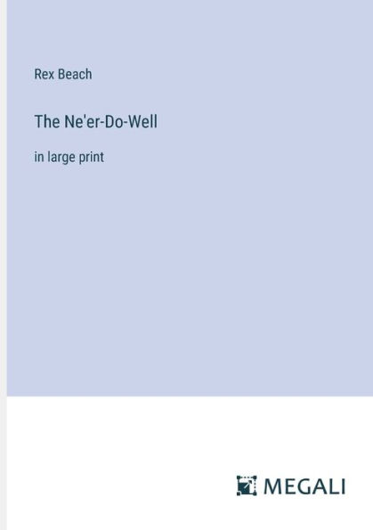 The Ne'er-Do-Well: large print