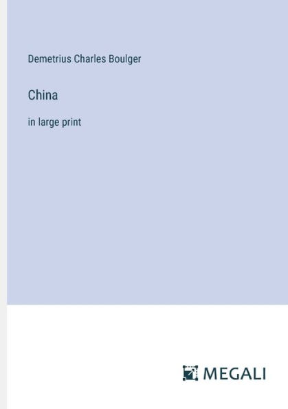 China: large print