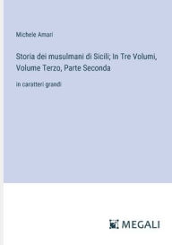 Title: Storia dei musulmani di Sicili; In Tre Volumi, Volume Terzo, Parte Seconda: in caratteri grandi, Author: Michele Amari