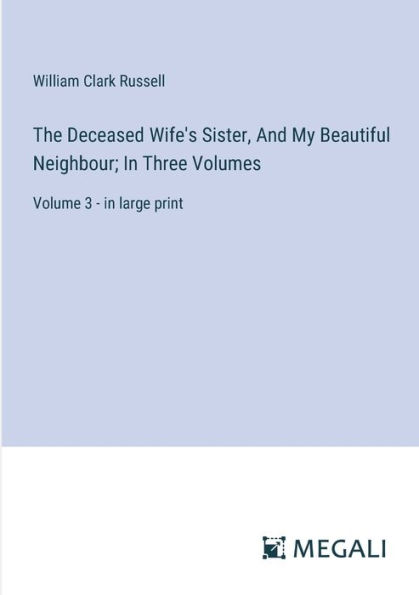 The Deceased Wife's Sister, And My Beautiful Neighbour; Three Volumes: Volume 3 - large print