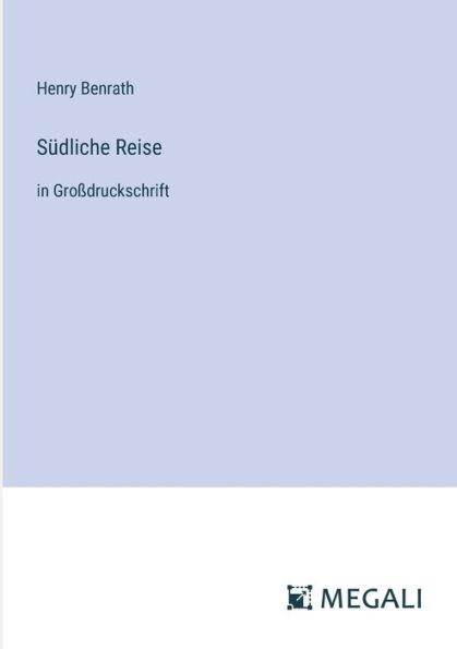 Sï¿½dliche Reise: Groï¿½druckschrift