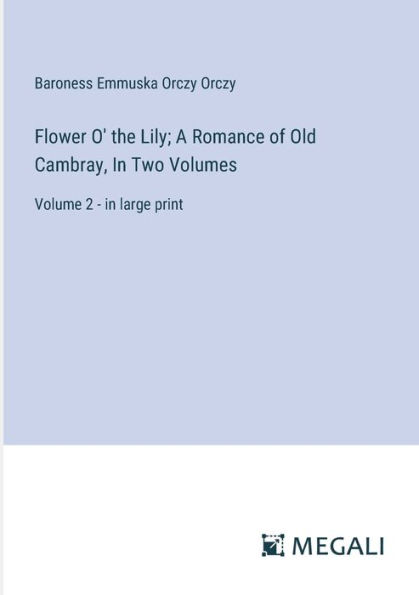 Flower O' the Lily; A Romance of Old Cambray, Two Volumes: Volume 2 - large print