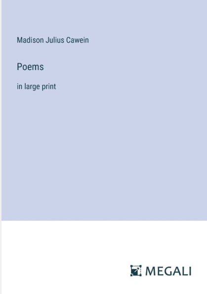 Poems: large print