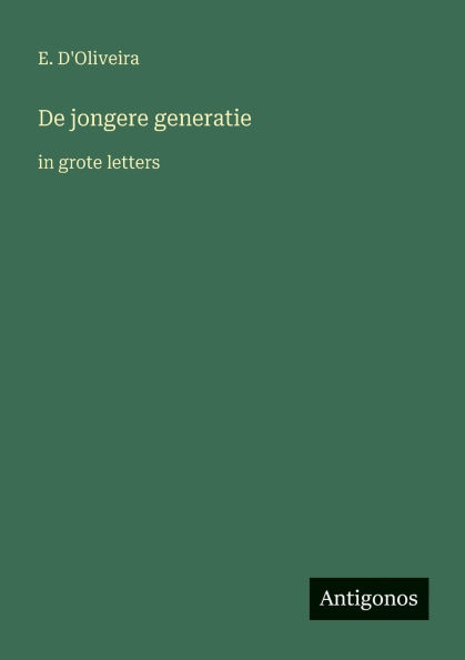 De jongere generatie: in grote letters