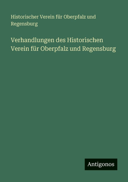 Verhandlungen des Historischen Verein f�r Oberpfalz und Regensburg