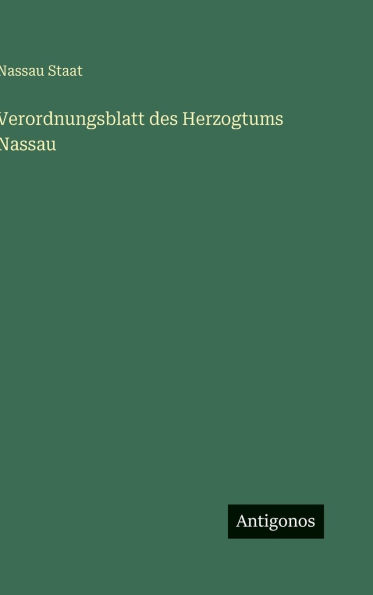 Verordnungsblatt des Herzogtums Nassau