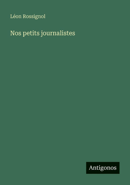 Nos petits journalistes