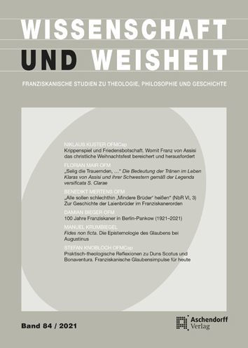 Wissenschaft und Weisheit 2021: Band 84/2021