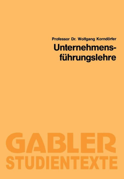 Unternehmensführungslehre