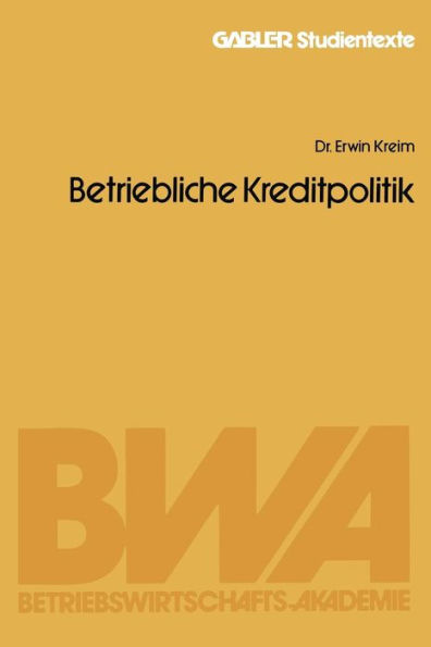Betriebliche Kreditpolitik