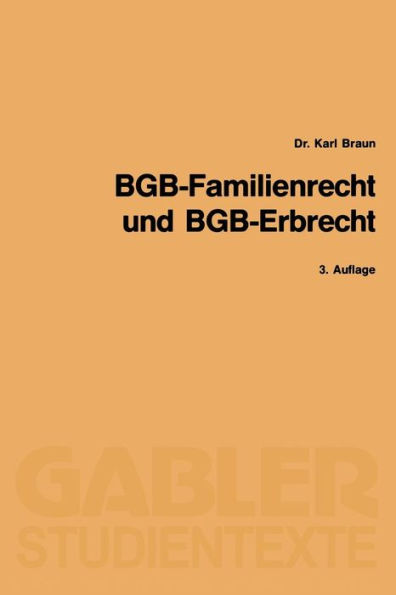 BGB-Familienrecht und BGB-Erbrecht