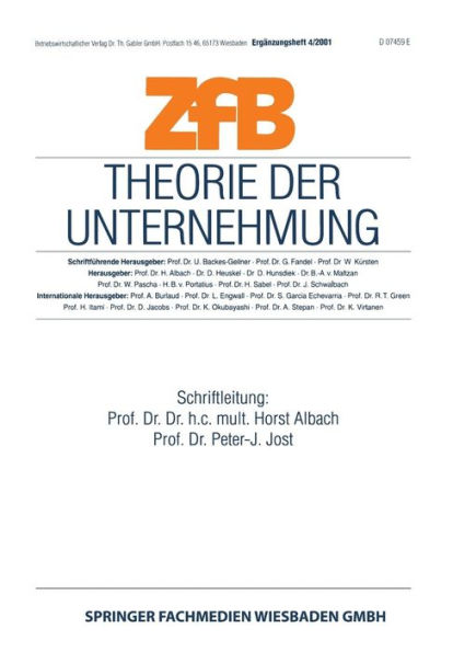 Theorie der Unternehmung