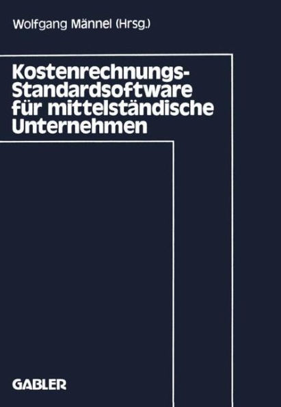 Kostenrechnungs-Standardsoftware für mittelständische Unternehmen