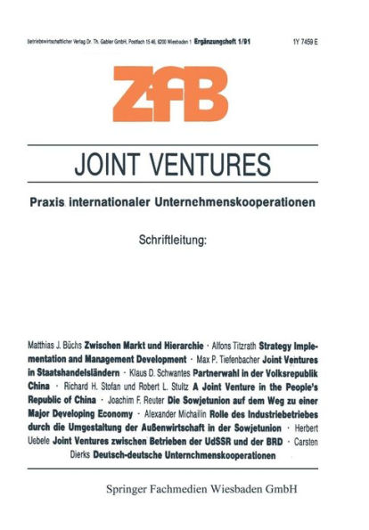 Joint Ventures: Praxis internationaler Unternehmenskooperationen