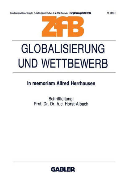 Globalisierung und Wettbewerb: In memoriam Alfred Herrhausen