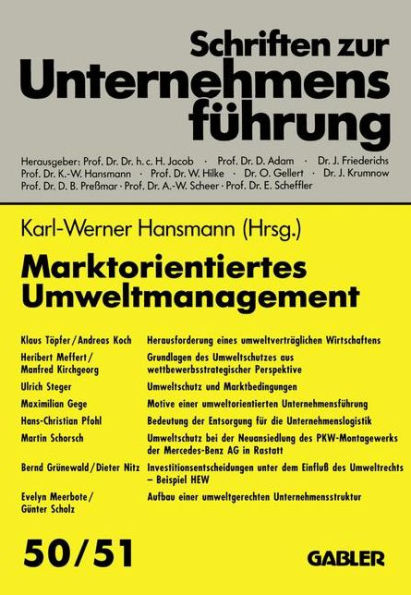 Marktorientiertes Umweltmanagement