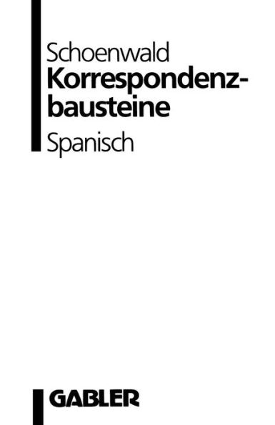 Korrespondenzbausteine Spanisch