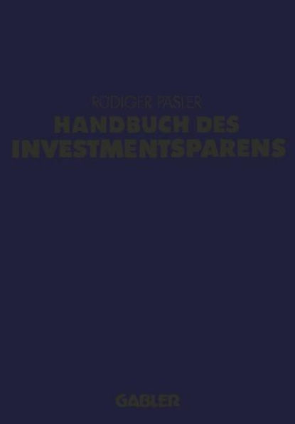 Handbuch des Investmentsparens