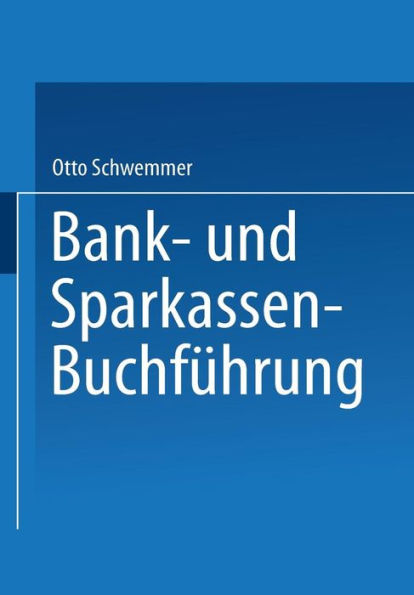 Bank- und Sparkassen-Buchführung