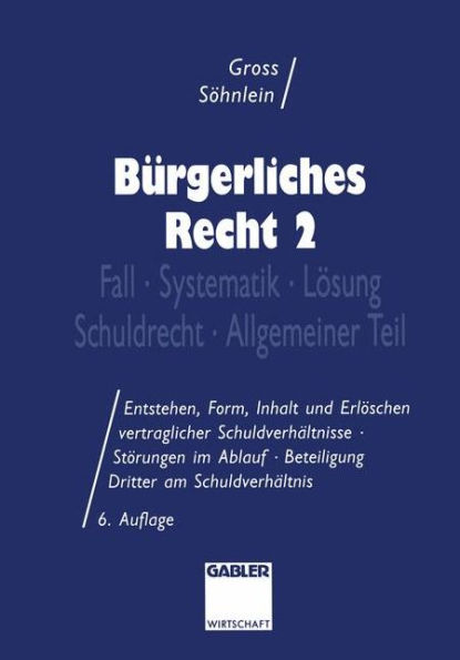 Bürgerliches Recht 2: Fall · Systematik · Lösung · Schuldrecht · Allgemeiner Teil