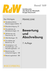 Title: Bewertung und Abschreibung, Author: Manfred Frank