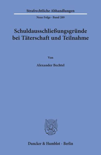 Schuldausschliessungsgrunde bei Taterschaft und Teilnahme