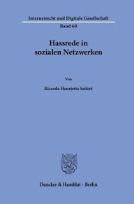 Title: Hassrede in sozialen Netzwerken, Author: Duncker & Humblot