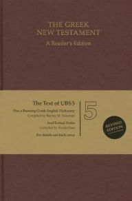 Title: UBS 5th Revised Greek New Testament Reader's Edition: 124377, Author: Nestle-Aland