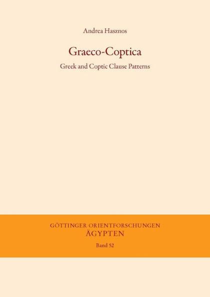 Graeco-Coptica: Greek and Coptic Clause Patterns