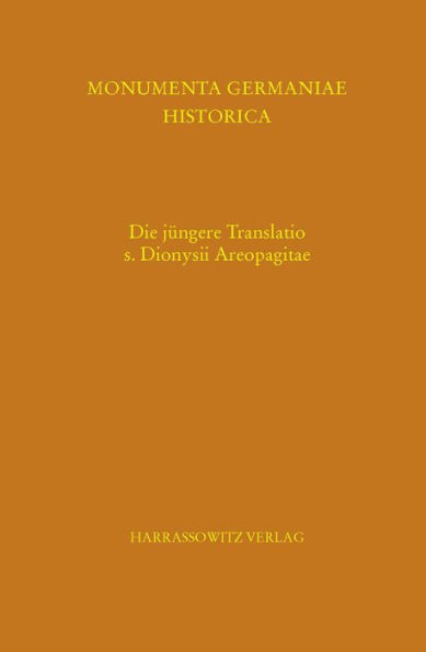 Die jungere Translatio s. Dionysii Areopagitae