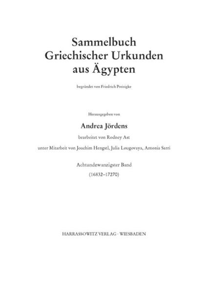 Sammelbuch griechischer Urkunden aus Agypten