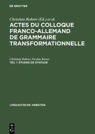 Title: Études de syntaxe, Author: Christian Rohrer