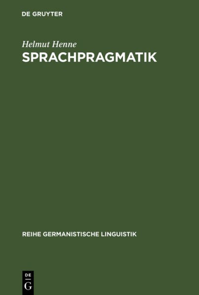 Sprachpragmatik: Nachschrift einer Vorlesung