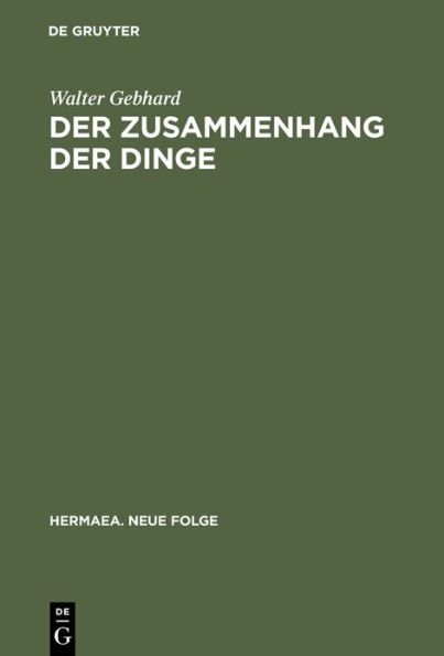 Der Zusammenhang der Dinge: Weltgleichnis und Naturverklärung im Totalitätsbewußtsein des 19. Jahrhunderts