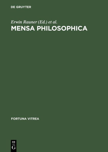 Mensa philosophica: Faksimile und Kommentar
