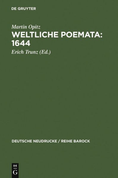 Weltliche Poemata : 1644: Erster Teil