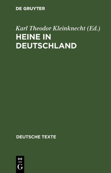 Heine in Deutschland: Dokumente seiner Rezeption 1834-1956