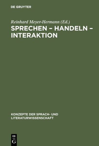 Sprechen - Handeln - Interaktion