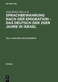 Title: Analysen und Dokumente, Author: Anne Betten
