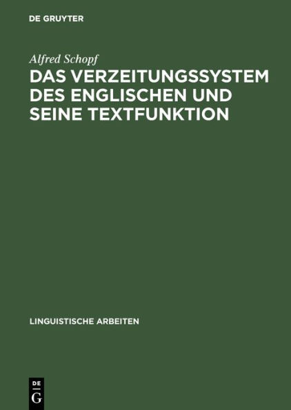 Das Verzeitungssystem des Englischen und seine Textfunktion