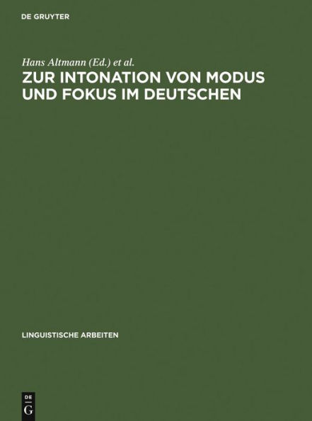 Zur Intonation von Modus und Fokus im Deutschen