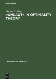 Title: >Umlaut: A Comparative Analysis of German and Chamorro, Author: Thomas B Klein PH D