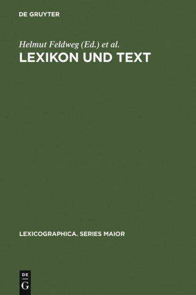 Lexikon und Text